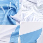 Maillot de football personnalisé rose, noir et blanc, sublimé